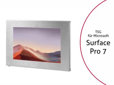 TabLines TSG073E Tablet Schutzgehäuse für Microsoft Surface Pro 7 / 7 + , Edelstah
