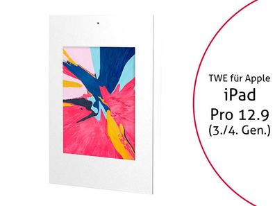 TabLines TWE072W Tablet Wandeinbau für Apple iPad Pro 12.9 (3./4. Gen.), DS, wei