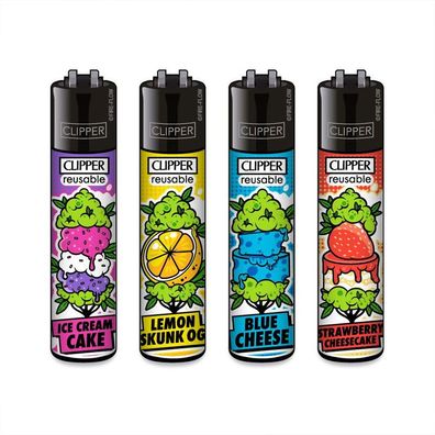 Clipper Reibradfeuerzeuge Stainz #5 - 4 Stück