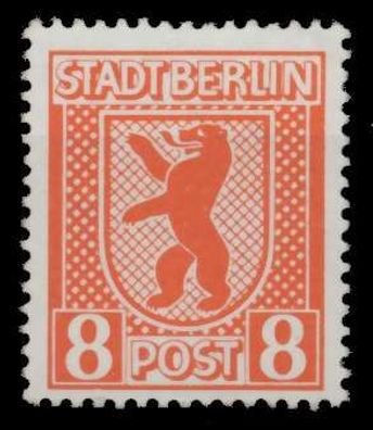 SBZ BERL. Brandenb. Nr 3Aux postfrisch X64D226