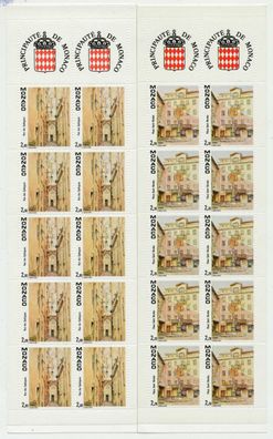 MONACO Markenheftchen Nr MH3 + MH4 postfrisch X760F8E