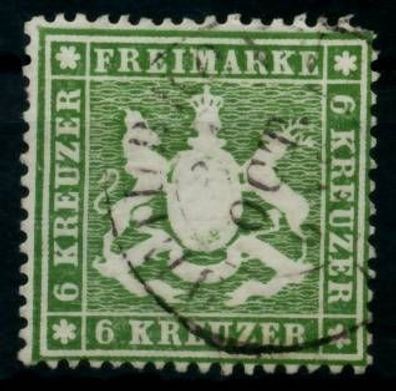 Württemberg Ausgabe VON 1860 61 Nr 18ya gestempelt gepr. X6BBBF2