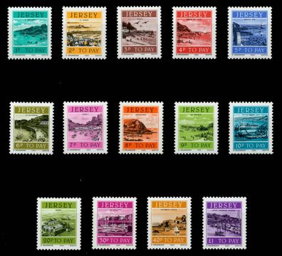 JERSEY Portomarken Nr 33-46 postfrisch X6C18C6