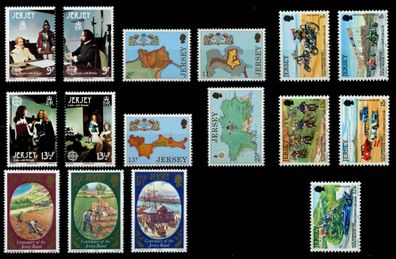 JERSEY Nr 212-233 postfrisch Jahrgang S013E4A