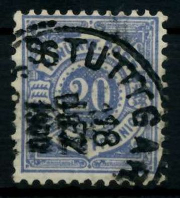 Württemberg Ausgabe VON 1875 1900 Nr 47a gestempelt gepr X713646