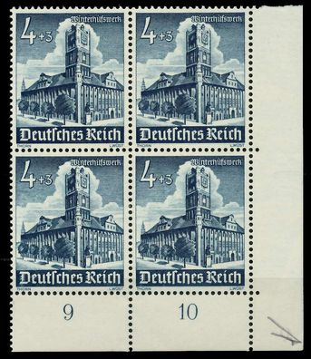 Deutsches REICH 1940 Nr 752 postfrisch Viererblock ECKE X77FF66