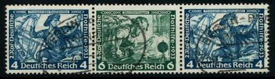 D-REICH Zusammendruck Nr W50 zentrisch gestempelt 3ER STR X7A175A
