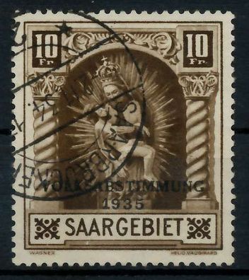 Saargebiet 1934 Nr 194II gestempelt ATTEST X7B0EBE