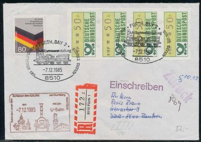 BRD ATM1-050 BRIEF MIF ATM 4er Streifen AM STUE X7E461A