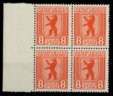 SBZ BERL. Brandenb. Nr 3Avx postfrisch Viererblock SRA X80F45E