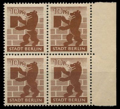 SBZ BERL. Brandenb. Nr 4Aawaz I postfrisch Viererblock X8103CE