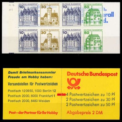 BRD Markenheftchen Nr MH 22 IaaK1mZ postfrisch S62DDB2