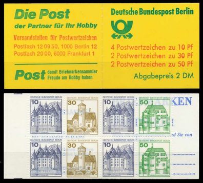BERLIN Markenheftchen Nr MH 11eaoZ postfrisch X815CEA