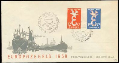 Niederlande 1958 Nr 718-719 BRIEF FDC X0894BA