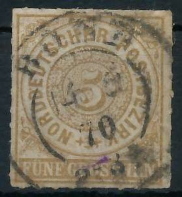 Norddeutscher BUND NDP Nr 6 zentrisch gestempelt X63B596