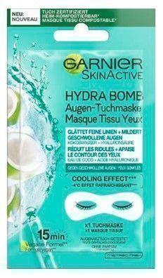 Garnier Hydra Bomb Augenmaske mit Kokosnuss-Extrakt, 1 Stueck