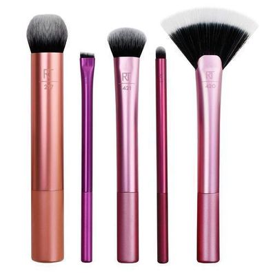 Real Techniques Künstlerische Essentials Make-up-Pinselset, 5-teiliges Set
