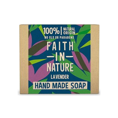 Faith In Nature, Lavendel, reinigend und feuchtigkeitsspendend, Seifenriegel, 100 g
