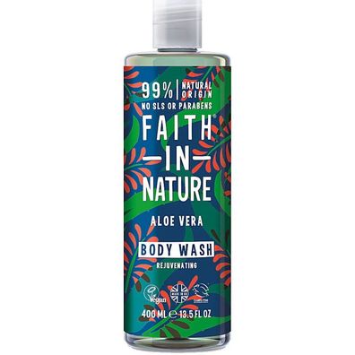 Faith In Nature, Aloe Vera, verjüngendes Duschgel, 400 ml
