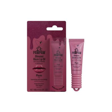 Dr. PawPaw, Glimmer Glaze, Glow & Hydrating, Lippenöl, Pflaume, 10 ml