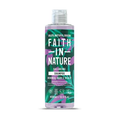 Lavendel und Geranium, Haarshampoo, ausgleichend und reinigend, 400 ml