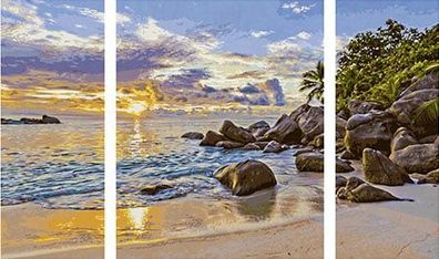 Abendstimmung im Paradies - Triptychon
