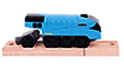 Blaue Lokomotive " allard" (batteriebetrieben)