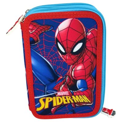 Spiderman Great Power gefülltes 3-stöckiges Federmäppchen Giotto