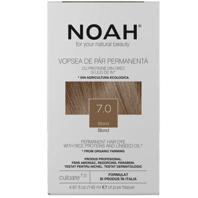 Noah, Permanente Haarfarbe, Permanente Haarfarbe, 7.0 Blond, 140 ml