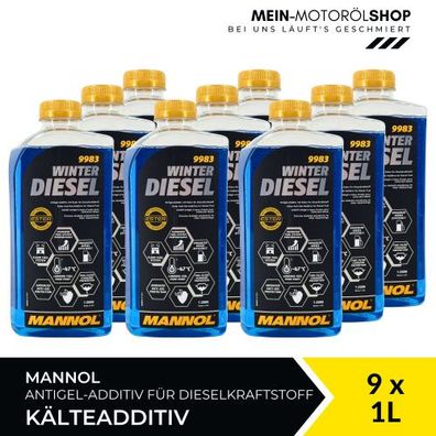 Mannol Winter Diesel Kälteadditiv 9x1 Liter