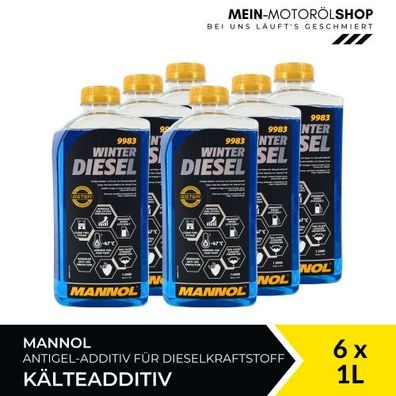 Mannol Winter Diesel Kälteadditiv 6x1 Liter