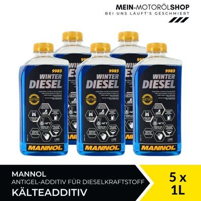 Mannol Winter Diesel Kälteadditiv 5x1 Liter