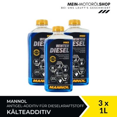 Mannol Winter Diesel Kälteadditiv 3x1 Liter