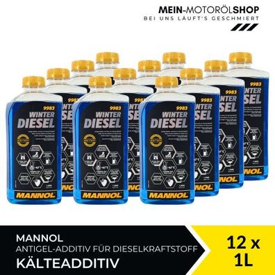Mannol Winter Diesel Kälteadditiv 12x1 Liter