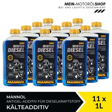 Mannol Winter Diesel Kälteadditiv 11x1 Liter