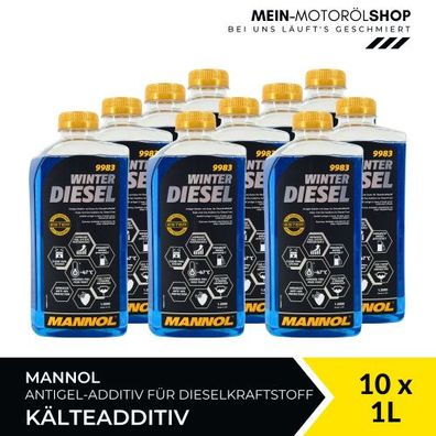 Mannol Winter Diesel Kälteadditiv 10x1 Liter