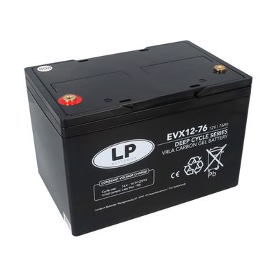 Landport EVX12-76 T6 12V 76Ah AGM-GEL Blei-Carbon Deep Cycle