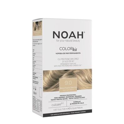 Noah, Permanente Haarfarbe, permanente Haarfarbe, 9.0, sehr hellblond, 140 ml