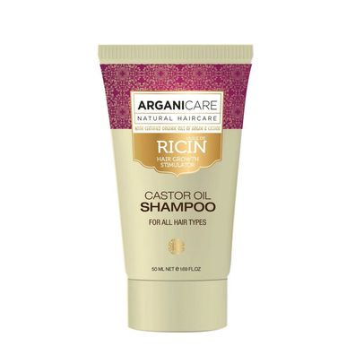 Arganicare, Rizinusöl, Haarshampoo, zur Wachstumsstimulation, 50 ml