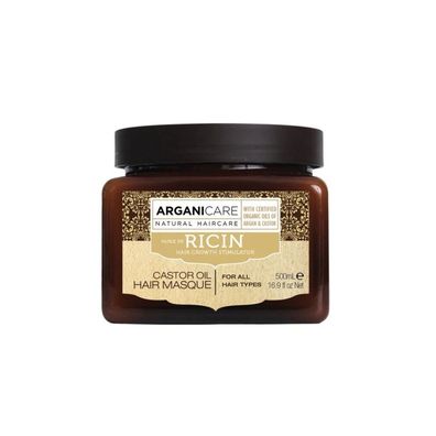 Arganicare, Ricin, Crememaske zur Haarbehandlung, zur Wachstumsstimulation, 500 ml