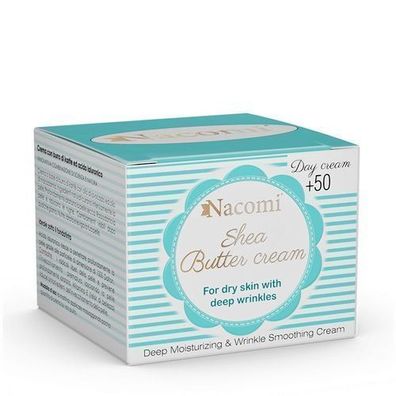 Nacomi Anti-Aging Tagescreme 50+ mit Sheabutter und Hyaluronsäure, 50 ml