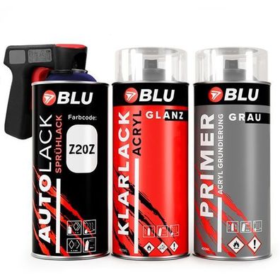 BLU Spraydosen Z20Z royal blau spray klarlack grundierspray autolack für OPEL