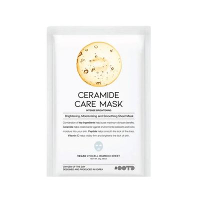 OOTD, Ceramid-Pflege, Aufhellende Tuchmaske, für Gesicht, 25 ml