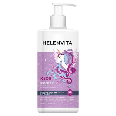 Helenvita Kinder-Haarshampoo, Einhorn, für Glanz und Geschmeidigkeit, 500 ml