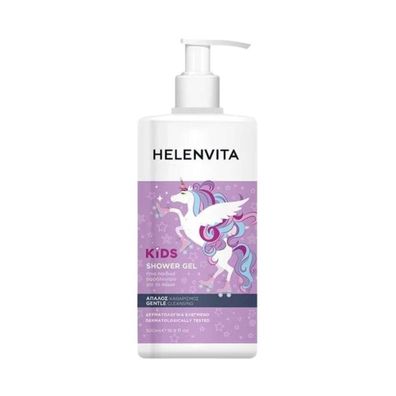 Helenvita, Kinder-Einhorn, sanfte Reinigung, Duschgel, alle Hauttypen, 500 ml
