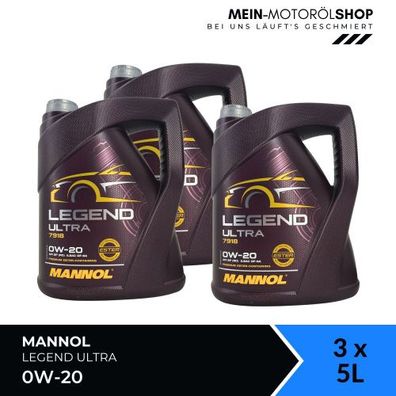 Mannol Legend Ultra 0W-20 3x5 Liter