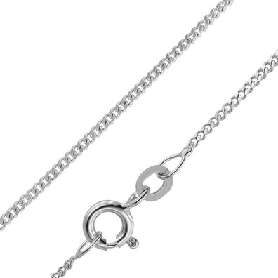 trendor Schmuck Feine Panzerkette 925 Silber Rhodiniert 1,2 mm breit 41086