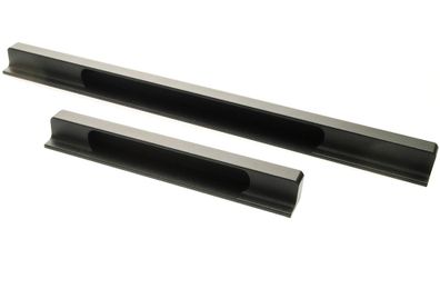 Möbelgriff BA 160 & 320mm Griffleiste schwarz Küchengriff pulverbeschichtet