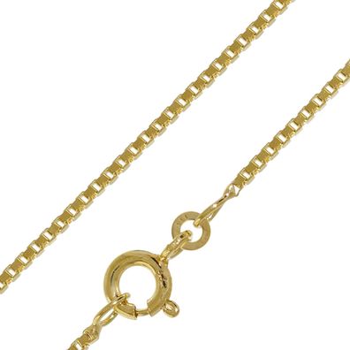 trendor Schmuck Halskette 333 Gold Venezia für Damen und Herren, Breite 1,2 mm 41635