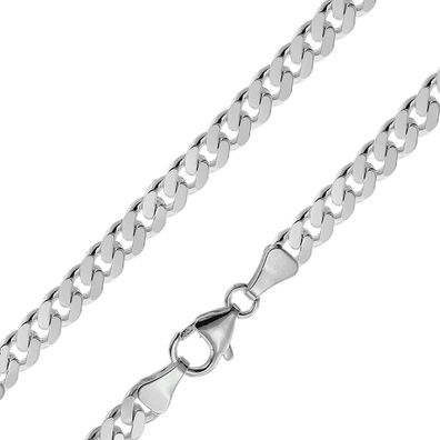 trendor Schmuck Silberkette für Männer 925 Sterlingsilber Flachpanzer 5,4 mm 41963